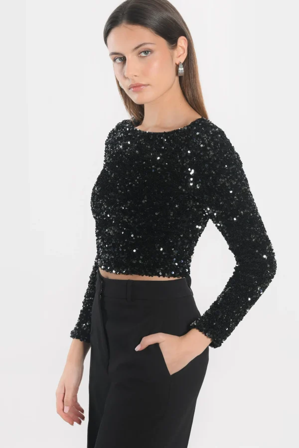 KOOKAÏ TOP - TINA - Noir Cheap