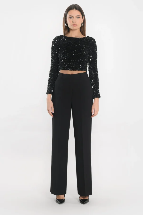 KOOKAÏ TOP - TINA - Noir Cheap