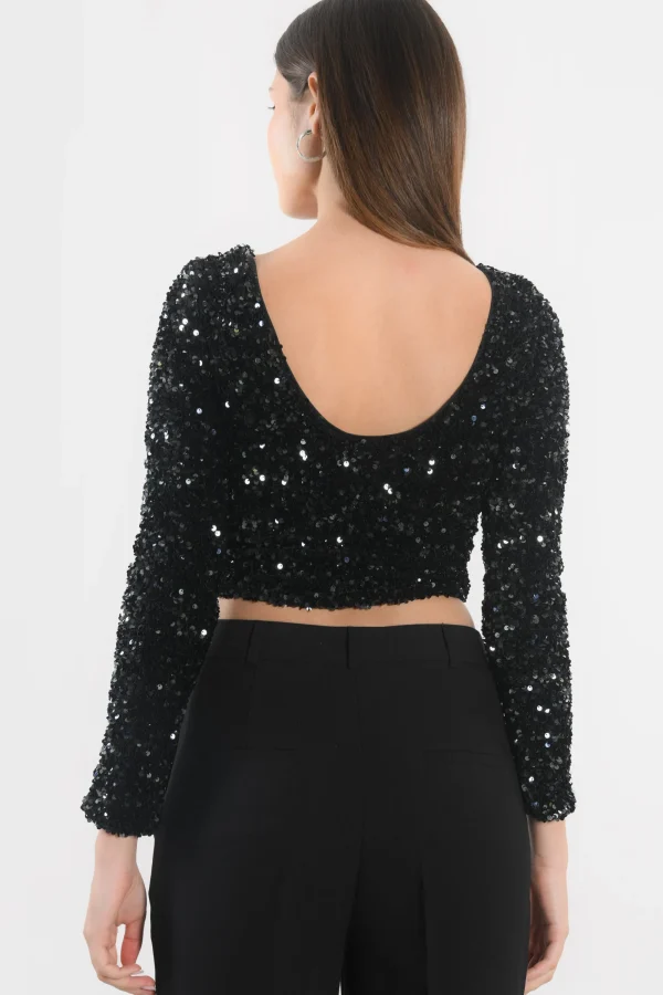 KOOKAÏ TOP - TINA - Noir Cheap