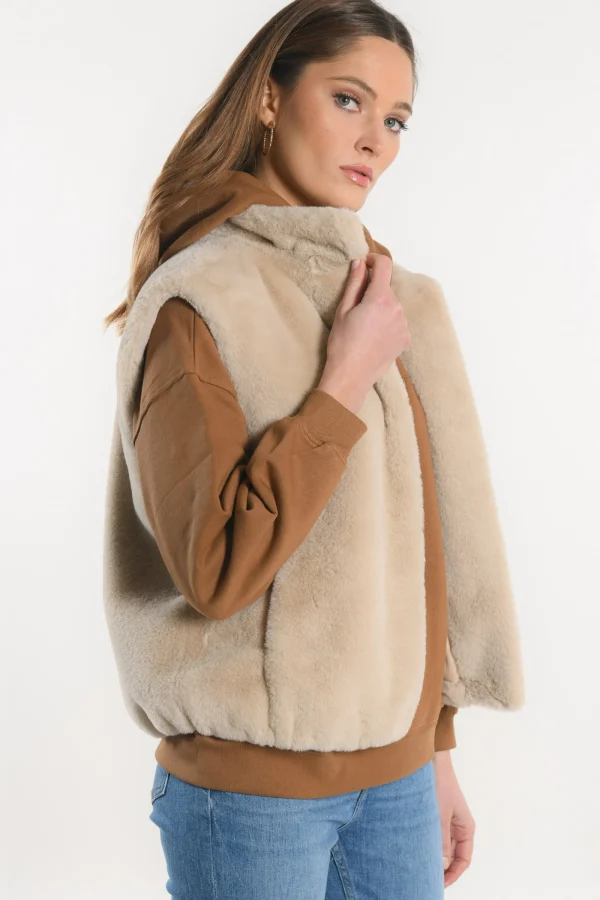 KOOKAÏ VESTE - RACHEL - Vison Cheap