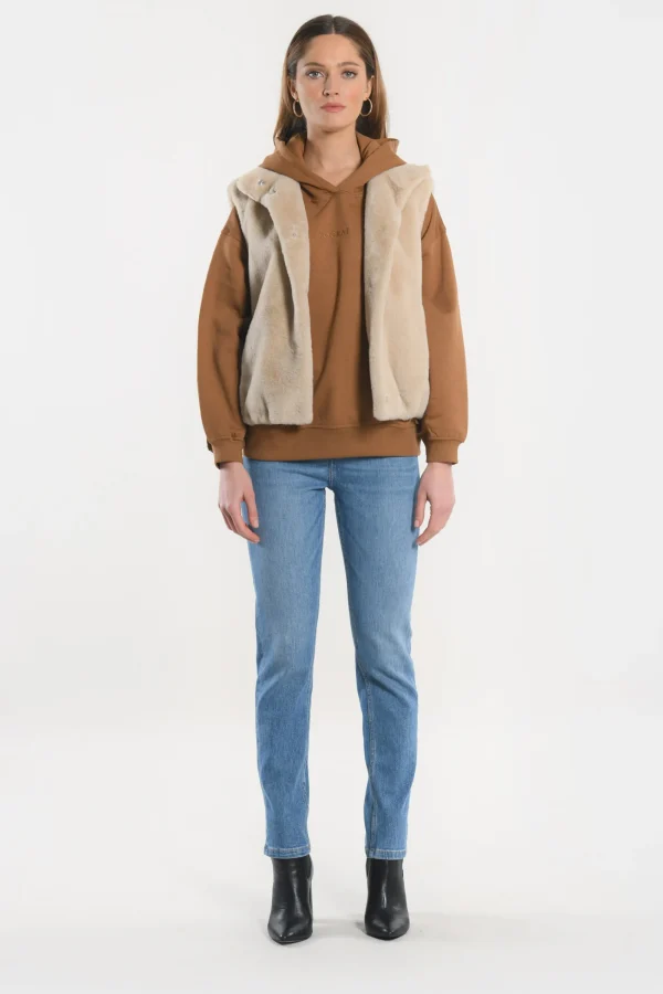 KOOKAÏ VESTE - RACHEL - Vison Cheap