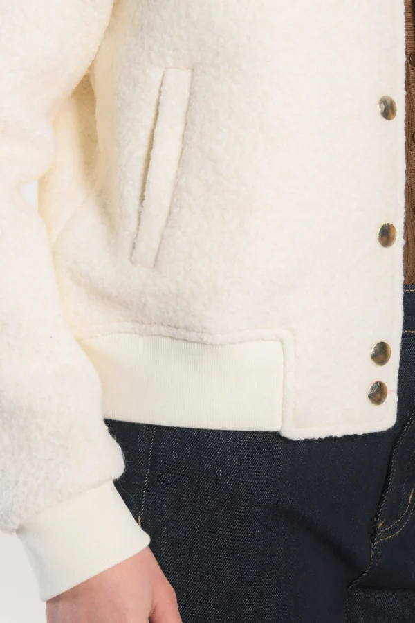 KOOKAÏ VESTE BOMBERS - BILLIE - Ecru New