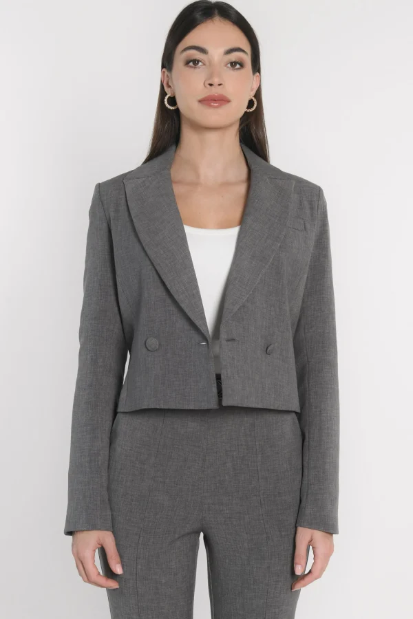 KOOKAÏ VESTE COURTE TESSA Gris Cheap