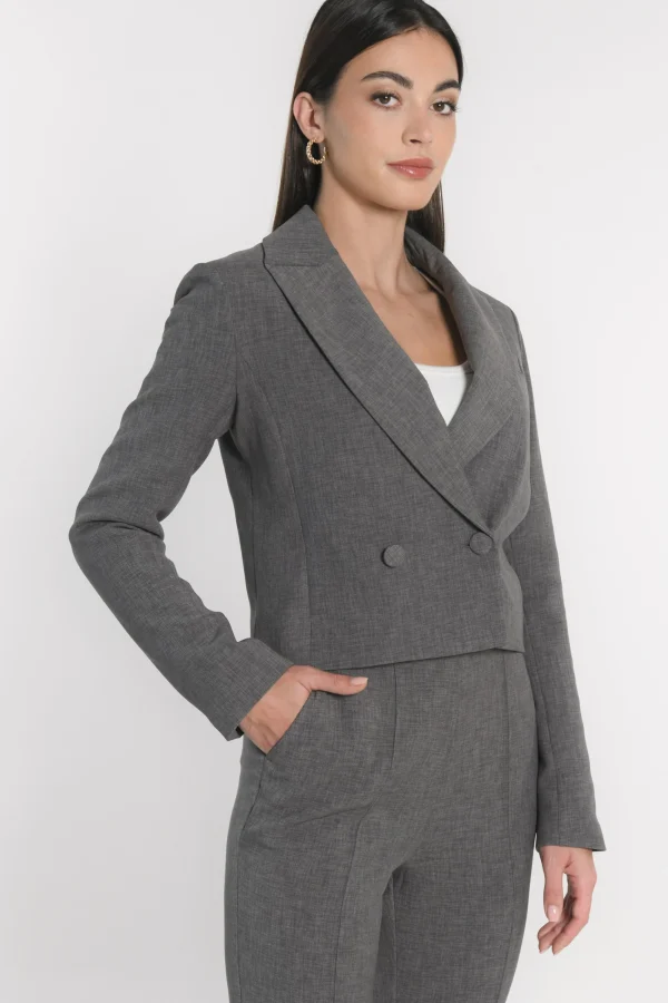 KOOKAÏ VESTE COURTE TESSA Gris Cheap