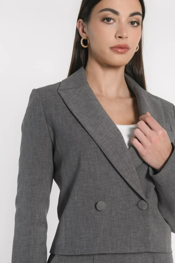 KOOKAÏ VESTE COURTE TESSA Gris Cheap