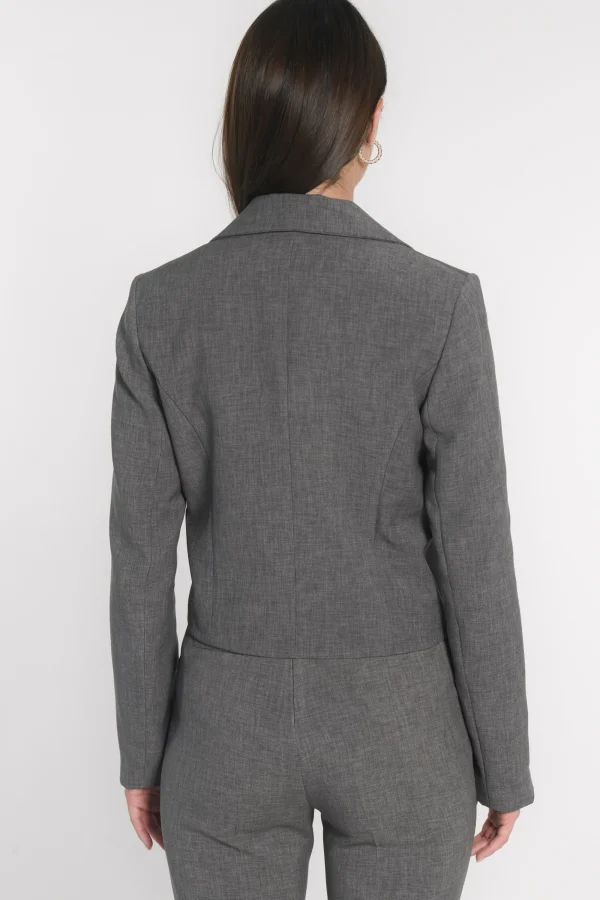 KOOKAÏ VESTE COURTE TESSA Gris Cheap