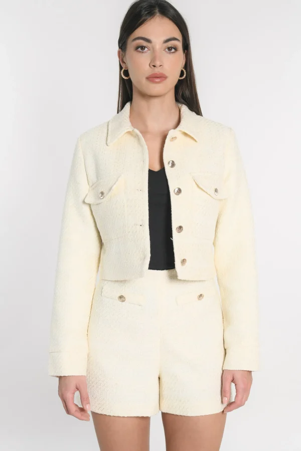 KOOKAÏ VESTE HALLY ÉCRU Ecru Fashion