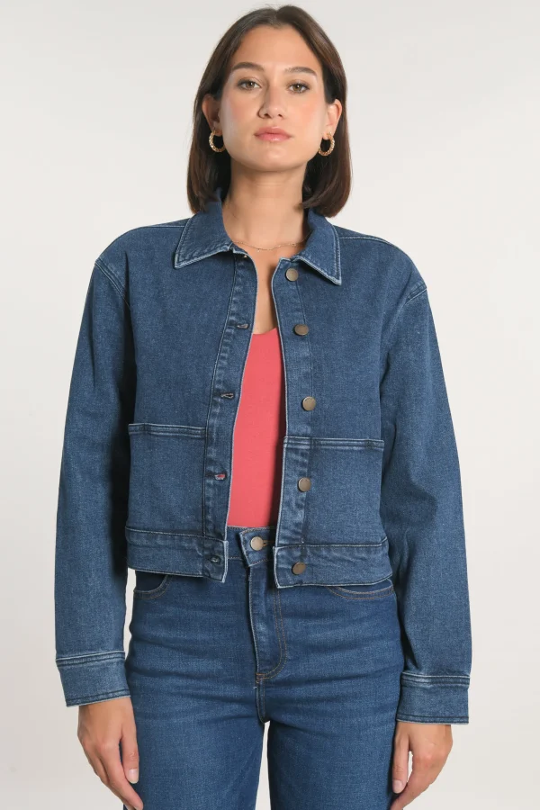 KOOKAÏ VESTE JEAN JENNY Stone Hot