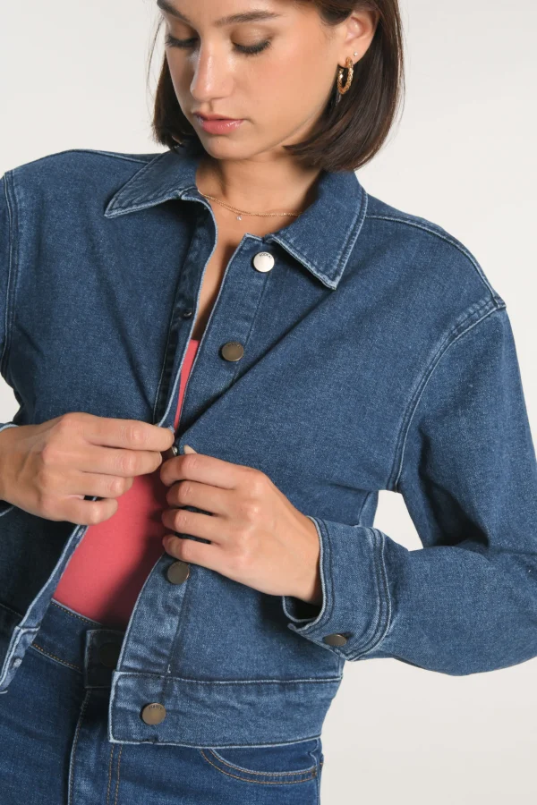 KOOKAÏ VESTE JEAN JENNY Stone Hot