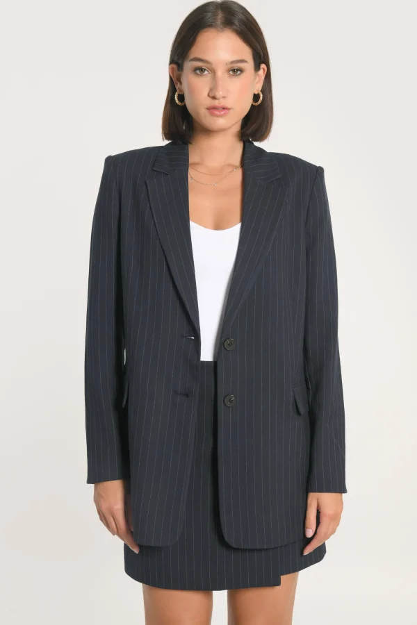 KOOKAÏ VESTE RAYURE TENNIS AUDREY Navy Best Sale